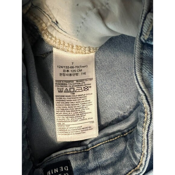 Gap Denim Youth Girls 70s Flare Jeans  Size 7  Light Wash  Retro Hippie Boho BTS - Picture 8 of 10
